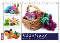 Produktbild: H&auml;kelspa&szlig; - Geh&auml;kelte Dekoration f&uuml;r jede Jahreszeit (Tischkalender 2026 DIN A5 quer), CALVENDO Monatskalender