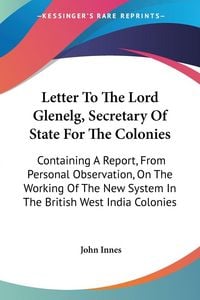 Produktbild: Letter To The Lord Glenelg, Secretary Of State For The Colonies