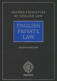 Produktbild: English Private Law