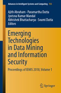 Produktbild: Emerging Technologies in Data Mining and Information Security