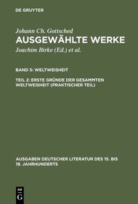 Produktbild: Erste Gr&uuml;nde der gesammten Weltweisheit (Praktischer Teil)