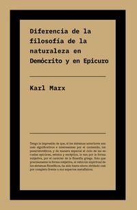 Produktbild: Diferencia entre la filosof&iacute;a de la naturaleza en Dem&oacute;crito y en Epicuro