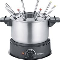 Produktbild: Severin 2470 Fondue 1500 W 8 Fonduegabeln Edelstahl (geb&uuml;rstet), Schwarz