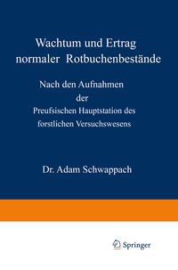 Produktbild: Wachstum und Ertrag normaler Rotbuchenbest&auml;nde