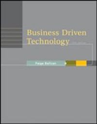 Produktbild: Baltzan, P: Business Driven Technology