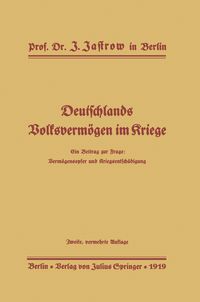 Produktbild: Deutschlands Volksverm&ouml;gen im Kriege