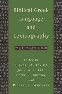 Produktbild: Biblical Greek Language and Lexicography