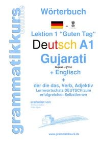 Produktbild: W&ouml;rterbuch Deutsch - Gujarati - Englisch Niveau A1