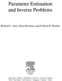 Produktbild: Parameter Estimation and Inverse Problems