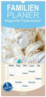 Produktbild: Familienplaner 2027 - Magischer Papierzauber mit 5 Spalten (Wandkalender, 21 x 45 cm) CALVENDO