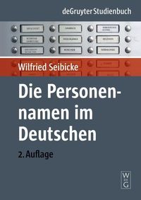Produktbild: Die Personennamen im Deutschen