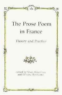 Produktbild: Caws, M: The Prose Poem in France