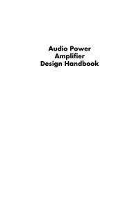 Produktbild: Audio Power Amplifier Design Handbook