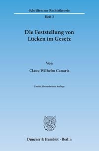 Produktbild: Die Feststellung von L&uuml;cken im Gesetz.
