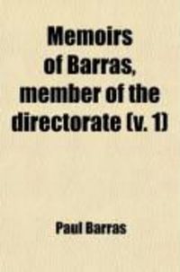 Produktbild: Memoirs of Barras, Member of the Directorate (Volume 1)