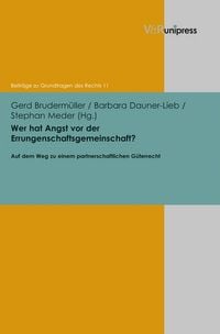 Produktbild: Wer hat Angst vor der Errungenschaftsgemeinschaft?