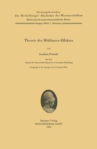 Produktbild: Theorie des M&ouml;&szlig;bauer-Effektes