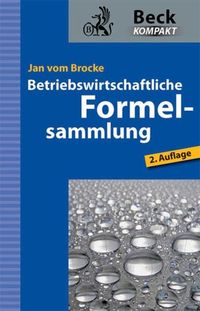 Produktbild: Betriebswirtschaftliche Formelsammlung