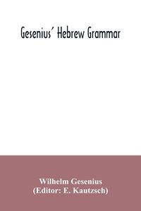 Produktbild: Gesenius' Hebrew grammar
