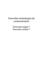 Produktbild: Nouvelles Technologies de Communication