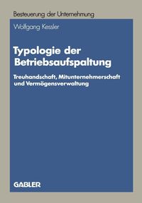 Produktbild: Typologie der Betriebsaufspaltung