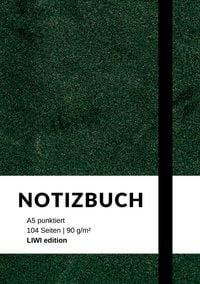 Produktbild: Notizbuch A5 punktiert gr&uuml;n - 100 Seiten 90g/m&sup2; - Soft Cover - Papier