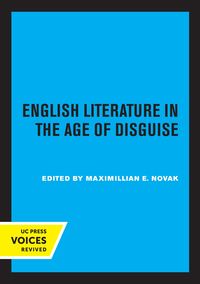 Produktbild: English Literature in the Age of Disguise