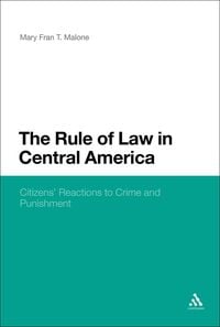 Produktbild: Malone, M: Rule of Law In Central America