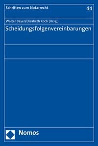 Produktbild: Scheidungsfolgenvereinbarungen