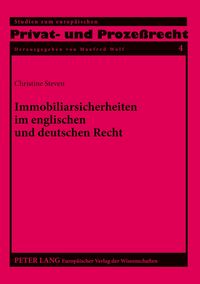 Produktbild: Immobiliarsicherheiten im englischen und deutschen Recht