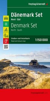 Produktbild: freytag & berndt Stra&szlig;enkarte D&auml;nemark Set 1:150.000