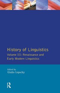 Produktbild: History of Linguistics Vol III