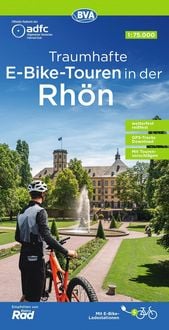 Produktbild: BVA ADFC Regionalkarte Traumhafte E-Bike-Touren in der Rh&ouml;n 1:75.000