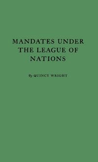 Produktbild: Mandates under the League of Nations.