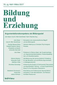 Produktbild: Argumentationskompetenz als Bildungsziel