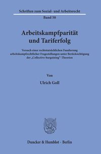 Produktbild: Arbeitskampfparit&auml;t und Tariferfolg.