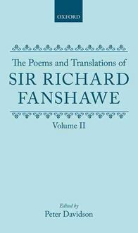 Produktbild: The Poems and Translations of Sir Richard Fanshawe: The Poems and Translations of Sir Richard Fanshawe Volume II