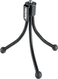 Produktbild: Hama Flexi M Ministativ 1/4 Zoll Arbeitsh&ouml;he=7 - 10cm Schwarz F&uuml;r Smartphones und GoPro