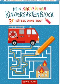 Produktbild: Mein k. Kindergartenblock: R&auml;tsel o.Text - Feuerw. & Polizei