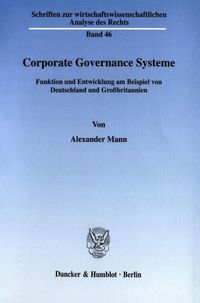 Produktbild: Corporate Governance Systeme.