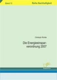 Produktbild: Die Energieeinsparverordnung 2007