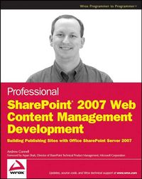 Produktbild: Professional SharePoint 2007 Web Content Management Development