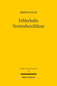 Bild vom Artikel Fehlerhafte Vereinsbeschlüsse vom Autor Bernd Fluck