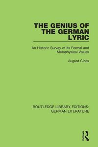 Produktbild: The Genius of the German Lyric