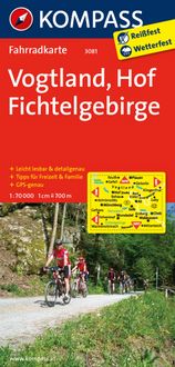 Produktbild: KOMPASS Fahrradkarte 3081 Vogtland - Hof - Fichtelgebirge 1:70.000
