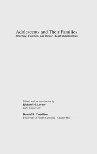 Produktbild: Adolescents and Their Families