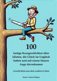 Produktbild: 100 lustige Kurzgeschichten &uuml;ber Idioten, die Gl&uuml;ck im Ungl&uuml;ck hatten und mit einem blauen Auge davonkamen - Geschichten aus dem wahren Leben