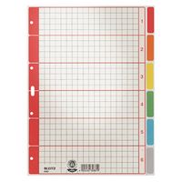 Produktbild: Leitz 4350 Register DIN A4 blanko Karton Grau 6 Registerbl&auml;tter 43500085