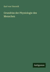Produktbild: Grundriss der Physiologie des Menschen