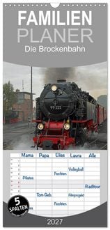 Produktbild: Familienplaner 2027 - Die Brockenbahn mit 5 Spalten (Wandkalender, 21 x 45 cm) CALVENDO